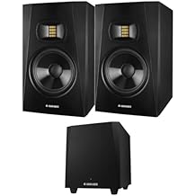 Adam Audio Professional T-Series T7V 7" 70W 2-Way Active Nearfield Monitor, Pair, Bundle with T10S 10" 130W Subwoofer