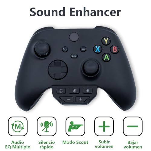 Mcbazel Adaptador de auriculares Xbox, audio estéreo y mezclador de micrófono, equilibrio de juego/chat y control de volumen, adaptador 3.5 mm para controladores Xbox - imagen 2