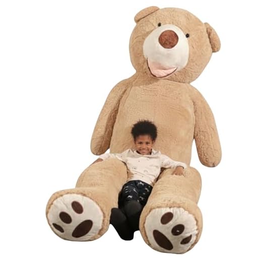 Bananair Riesen Teddybär (130cm to 340cm) XXL Großer Riesiger Teddy Bear Stofftier Perfekt für Geburtstag, Geschenk, Weihnachten, Spielzeug Plüschtiere (340 Zentimeter)