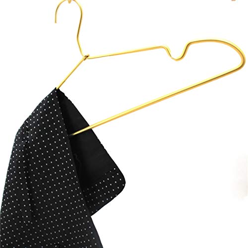 Koobay Clothes Hangers, 16.5" Metal Gold Suit Coat Hanger With Pvc Coat Hook Laundry Wire Clothes Shirt Coat Hangers, 30Pack #TOP3