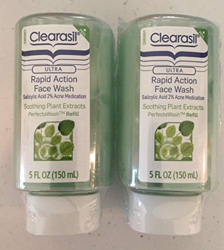 Clearasil PerfectaWash Automatic Acne Treatment Face Wash Refill Soothing Plant Extracts, 5 Ounce