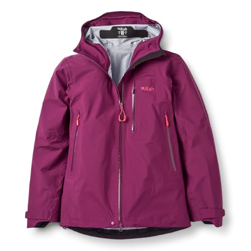Veste technique Rab femme coupe-vent haut de gamme taille L mûre