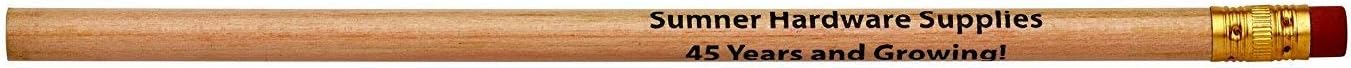 Pencil Guy Promotional Personalized Imprinted Natural Round Pencils.-1000 per box - 19 color(s) to choose from!