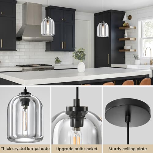 Image of Crystal Pendant Light Kitchen Island,Brass Hanging Pendants Lights