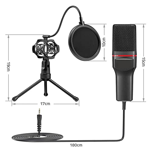 Microphone de studio 3.5mm avec trépied : la solution pour un son net sur PC