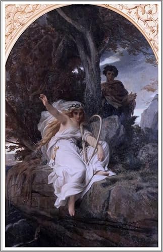 Peinture sur toile velléda Alexandre Cabanel contre murs vides 60x90
