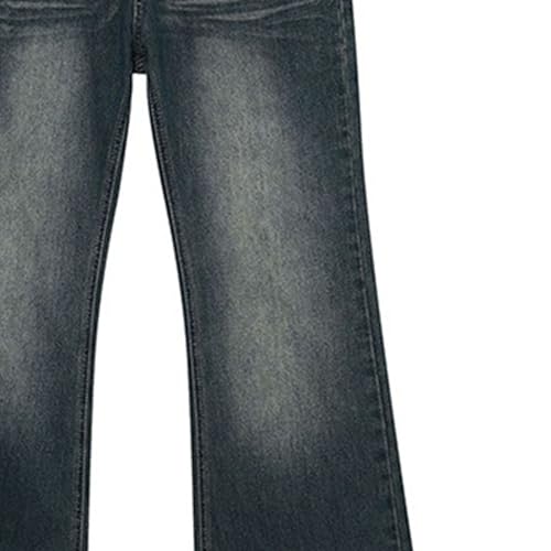 Jeans for Men Vintage Wash Straight Leg Jeans Distressed Denim Pants Casual Loose Fit Trendy Long Trousers3