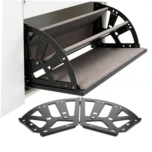 Bisagras para gabinetes de zapatos evitan atascos con su estructura de acero inoxidable 8
