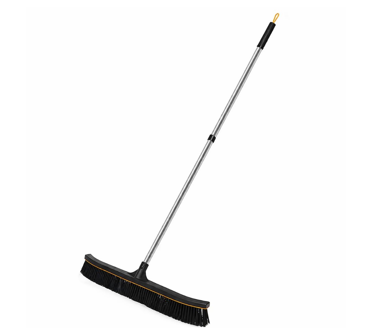 VENTEO - Balai Pro Brosse Extérieur | Balai Brosse Sol Dur Extérieur | Manche Télescopique | Tête XXL, Poils Longs Renforcés | Balayage Efficace et Confortable | Terrasse, Balcon, Garage, Jardin, Cour