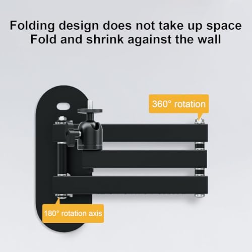 Soporte de pared para proyector metálico, resistente y plegable XAGMODSHN 7