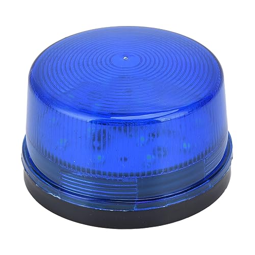 LED Stroboskop Blitzer DC12V 5W 15 LEDs Blaulicht Sirene Multipurpose LED Warnlicht mit 40-60 lm Industriestroboskop für Alarmanlagen Baustellen Sicherheitsbereich