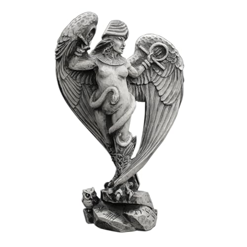 Dryad Design Goddess Lilith Statue - Wiccan Pagan Altar Home Decor Art (Stone Finish) - 12