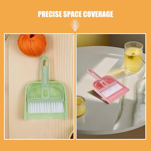 Healifty 9-teiliges Mini-Besen- und Kehrschaufel-Set für Haustier-Nest, Kleiner Tischbesen mit Handschaufel, Reinigungssatz für Schreibtisch und Auto-Innenraum – Bild 8