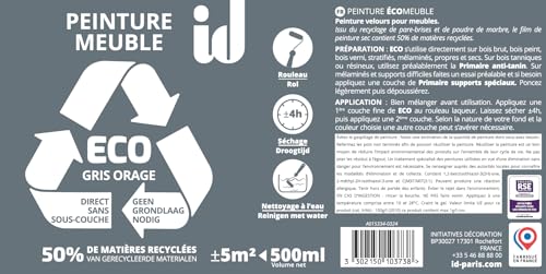 Peinture boiseries et meubles vert fougère 500ml ID PARIS - 3