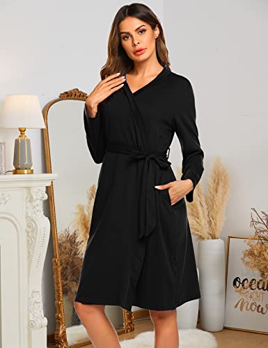 Ekouaer Maternity Robe 3 In 1 Labor Delivery Nursing Gown Hospital Breastfeeding Dress Bathrobes #TOP3