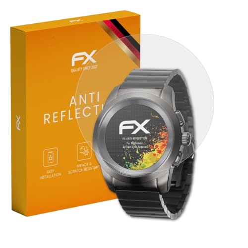 atFoliX Bildschirmfolie kompatibel mit MyKronoz ZeTime Elite Regular Schutzfolie, entspiegelnde & stoßdämpfende FX Folie (3X)