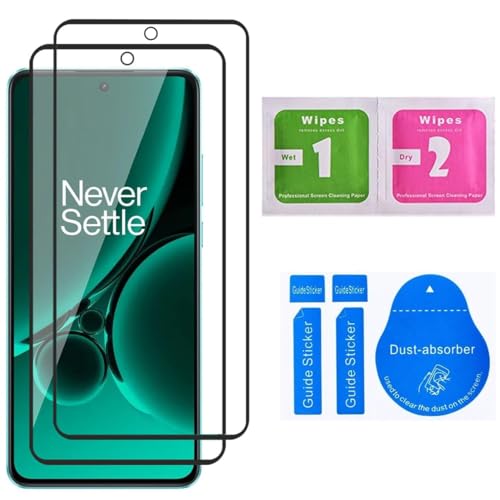 Image of Tempered Glass Screen Protector Compatible with OnePlus Nord CE3 (6.7 Inch), 9H Hardness HD Clear Anti Scratch Bubble Free Easy Installation, Pack of 2