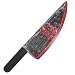 Skeleteen Bloody Butcher Knife Prop - Blood Stained Fake Costume Knives Props for Zombie Costumes