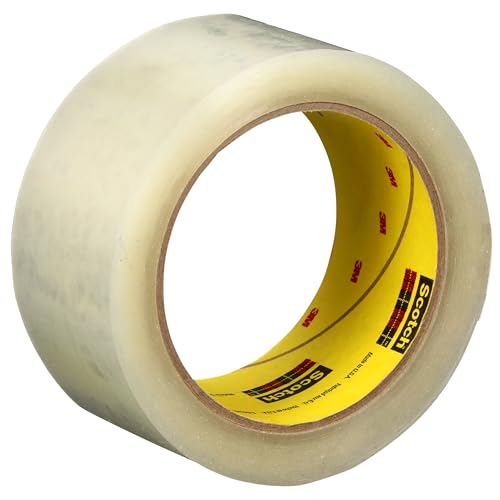 Scotch High Tack Box Sealing Tape 375+, Film Backing with Synthetic Rubber Adhesive, Clear Color, 48 mm x 50 m, 36/Case by 3M - Used condition - US$68.86