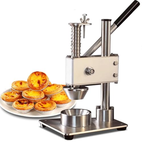 Moule à tarte en acier inoxydable – Presse manuelle pour des tartes aux œufs, muffins et mini tartes, moule anti-adhésif idéal pour les boulangeries et un usage domestique