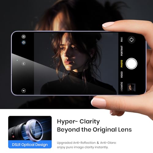 Image of Hoerrye Camera Protection for Samsung Galaxy S26 Ultra - Individual Camera Protection, Anti-Scratch, 9H Hardness Film, Scratch-Resistant, Drop Protection Made of Space Titanium in Military Grade