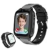POFIBO Smartwatch Bambini 4G con GPS e Telefono – Videochiamata, Chat Vocale, SOS, Giochi Educativi, Sveglia, Modalità Scuola, Torcia, Smartwatch Bambina e Bambino 4–16 Anni(Nero)