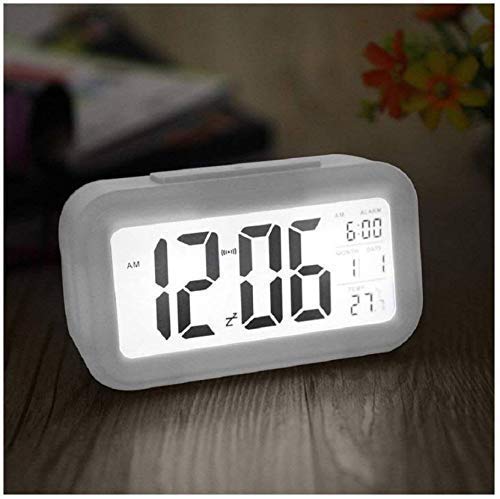 Image of Jamboree!!! Multi-Function Digital Alarm Clock with Temperature, Date, Alarm & Snooze, LED Desk Clock for Home & Office (Pink)