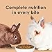 Kaytee Timothy Complete Rabbit Food, Made with Timothy Hay, High in Fiber, Supports Dental Health and Digestion, 9.5 pounds