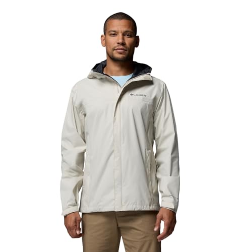 Columbia Giacca impermeabile 2 da uomo, impermeabile, grigio scuro, S