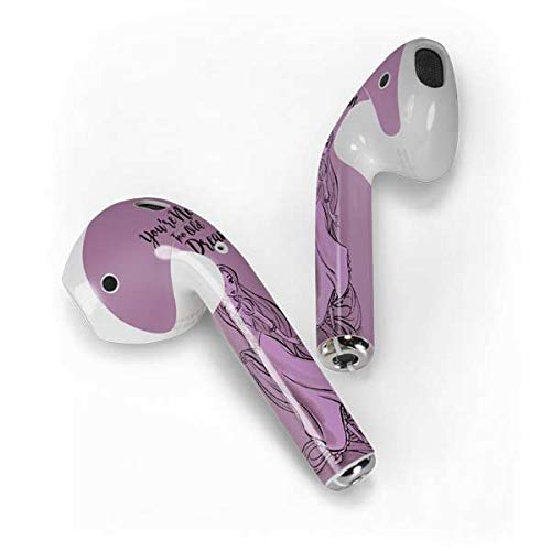Skinit Decal Audio Skin Compatible with Apple AirPods - Officially Licensed Disney Princess Rapunzel Never Too Old to Dream Art Design