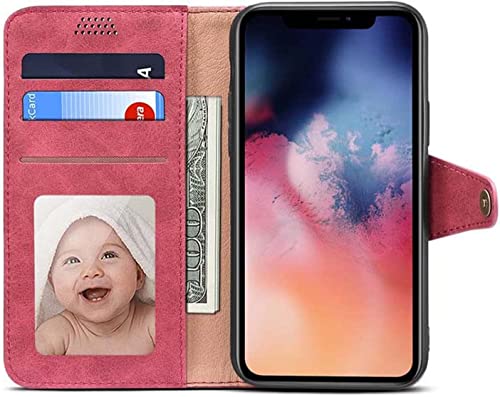 Étui antichoc pour iPhone 14 protégeant l'écran avec rabat rouge - 3