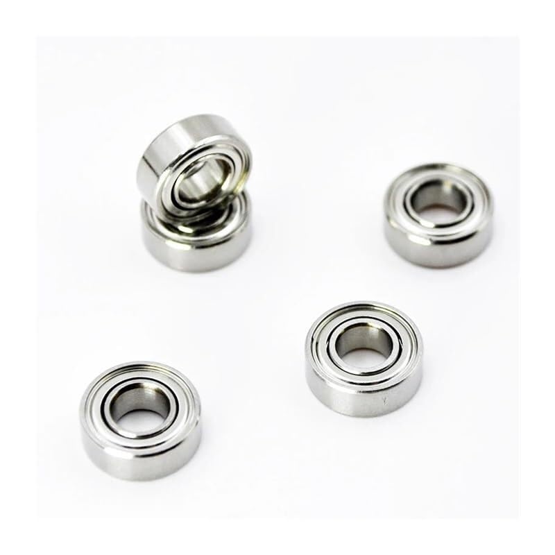 Rodamientos de Bolas, Rodamiento de cerámica híbrido SMR115ZZ Acero inoxidable MR115 ZZ 5x11x4 mm 1150 Diámetro interior 5 mm Rodamientos de bolas en miniatura (10 piezas)(2pcs)