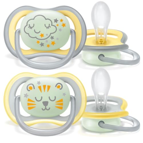 Chupeta Avent Ultra Air Noturno Dupla Decorada 18+M Amar