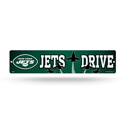 Rico Industries Fan Shop NFL New York Jets   Señal de plástico (40,6 cm, color del equipo, 3,75 x 16 cm)