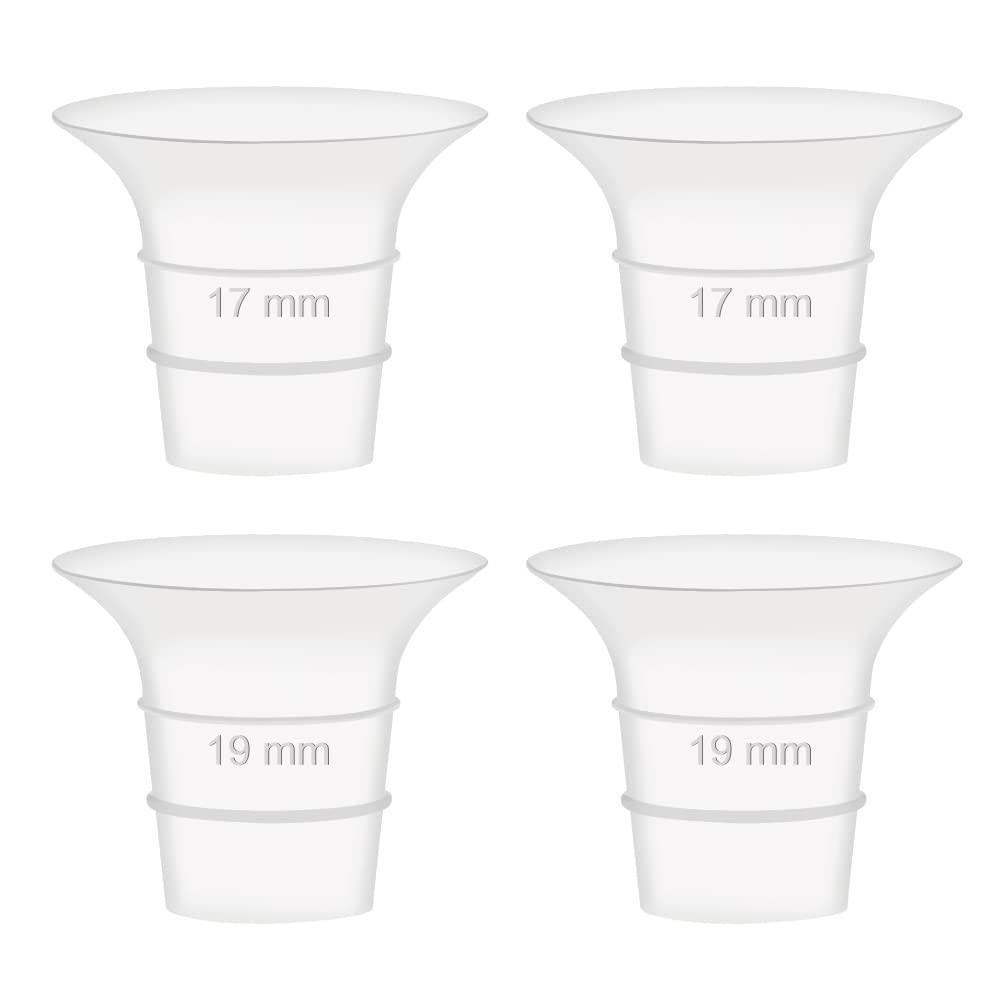 Maymom 17&19mm Flange Insert Compatible with Elvie Single/Double Electric, Elvie Stride 24mm Wearable Cup, Not Original Elvie Stride Replacement Pump