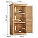 Blishom Gartenschrank Geräteschuppen Holz Werkzeugschrank Outdoor-Schrank Gartenbox 160 x 87 x 47 cm Gartenhaus für den Außenbereich, Gerätehaus für Hof und Garten (Holz)