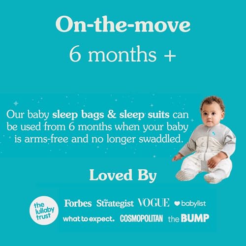 Image of Love to Dream Warm Toddler Sleep Suit (24-36 Mo), Super Soft Temp Regulating Sleeping Sack, 2.5TOG Warm Wearable Blanket, White