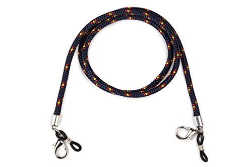 Hispania Colors Since Mmxi Spain Colgante Para Mascarillas Y Gafas - Cordón Con Bandera De España (Azul Marino)