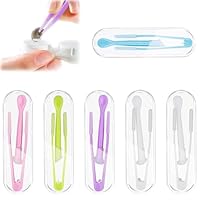 6 Stück Kontaktlinsen Einsetzhilfe,Kontaktlinsensauger,Kontaktlinsen Pinzette,Kontaktlinsen Entferner Weiche Linsen,Kunststoff Kontaktlinsen Sauger,Für Reisen Haushalt 5 Farben
