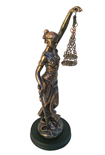 Deusa Da Justiça Estátua Dama Símbolo Direito Themis 24cm