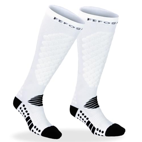 FEFOSAEP Fencing Socks - Advanced Fencing Stockings for Epee Sabre Foil (Black, Medium)