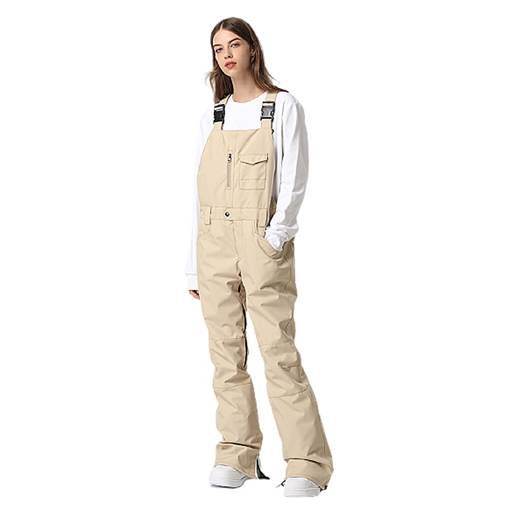 SEARIPEWinter Snow Bibs Overalls,Waterproof Snowboard Overalls Pant Adjustable Outdoor Ripstop Snowboard Pant for Women