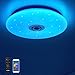 Produktbild LED Deckenlampe mit Fernbedienung und APP Music Deckenleuchte mit Bluetooth Lautsprecher 24W Durchmesser 30CM Dimmbar Farbwechsel Sternenhimmel für Schlafzimmer Wohnzimmer Küche