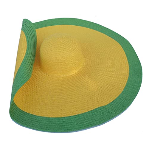 Chapeau de soleil pliable à grand bord pour femme YXWYXWA