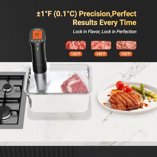 Image of INKBIRD 2.4G Wifi Sous Vide Cooker ISV-200W 1000W Sous Vide w /APP Recipes