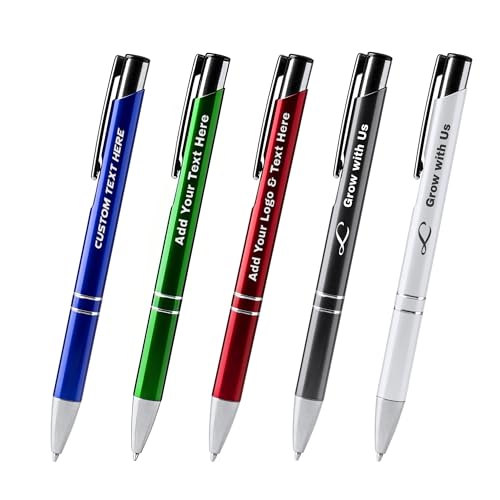 Eliphs Personalised Pen Set - Customised Bulk Pens for Business - Engraved, Logo Printed, Promotional Branding - Ideal Personalised Pens Bulk for Corporate Gifts and Eventsdeal