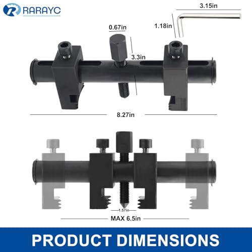 image for RARAYC Adjustable Crankshaft Pulley Puller Tool – Heavy-Duty Drive P