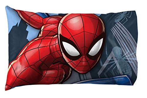 Jay Franco Kids Sheet Set with Fitted, Flat Sheets & Pillow Cover - Ultra-Soft Bedding with Pillowcase for Room Decor, White - Spiderman, 3 Piece Twin - image 3