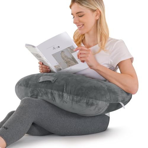 Almohada de lactancia multifuncional con funda de algodón 100 % en forma de U, lavable, regalos para madres