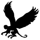 Set of 3 -Flying Monkey Printed Decal Sticker